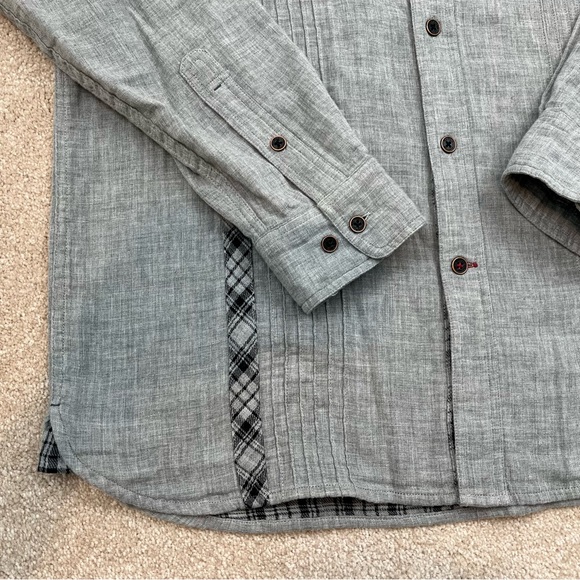 Nat Nash Shirt Adult Medium Gray Button Up Long Sleeve Soft Luxury Preppy Men - Picture 7 of 16